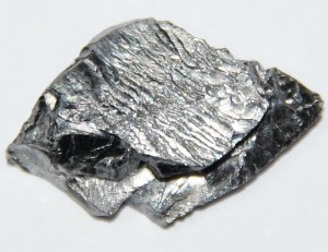 Image of tantalum metal in its raw form.